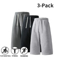 3-Pack Men’S Athletic Sweat Shorts – Elastic Drawstring Shorts for Basketball, Fitness & Running,Summer Vibe